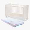 JLY ALMA Heaven Tremmeseng med Babymatex Madras Carpathia 60x120, Hvid
