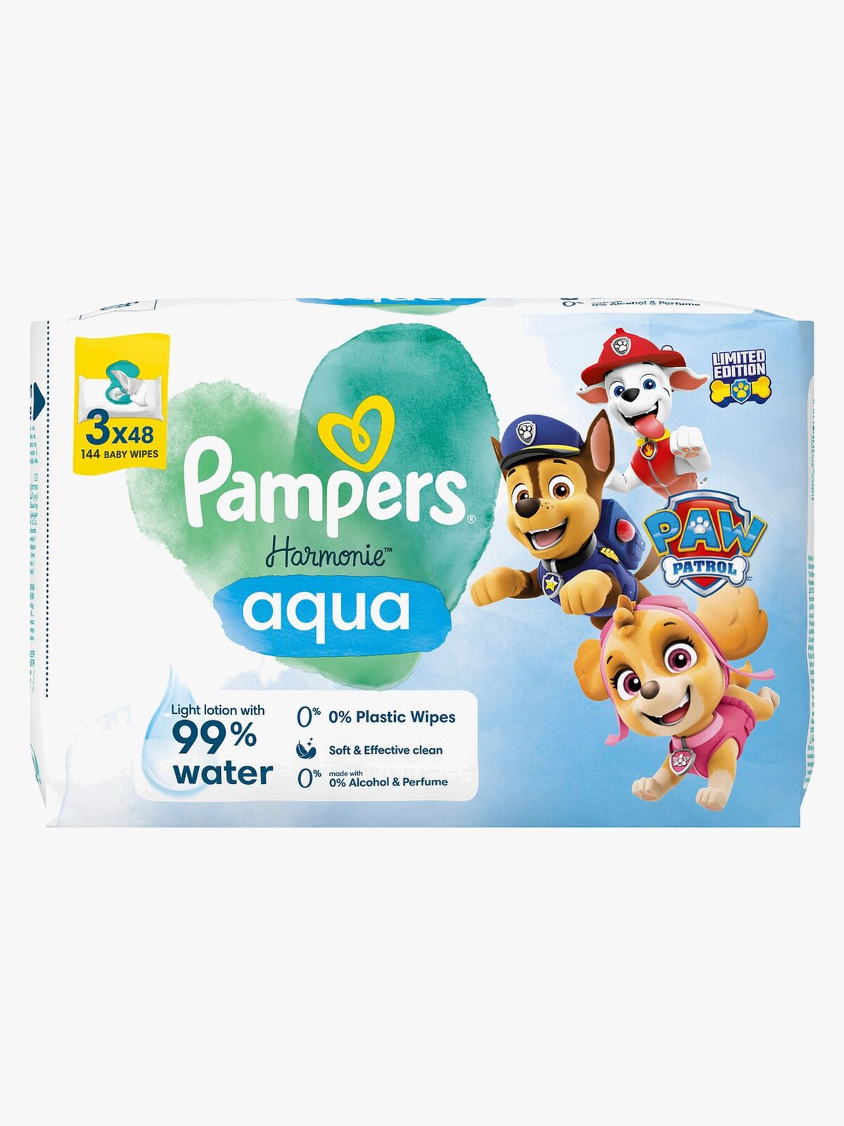Pampers Harmonie Paw Patrol Vådservietter 3x48-Pack