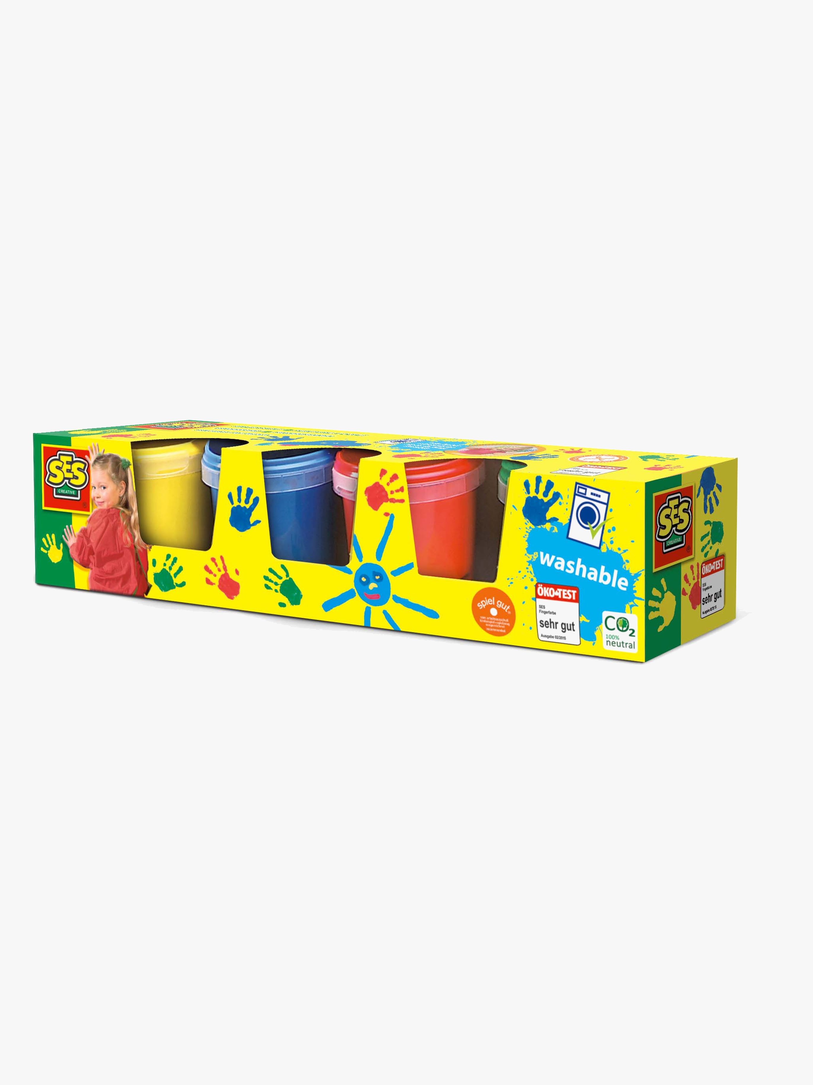 SES Creative Fingermaling 4 Farver