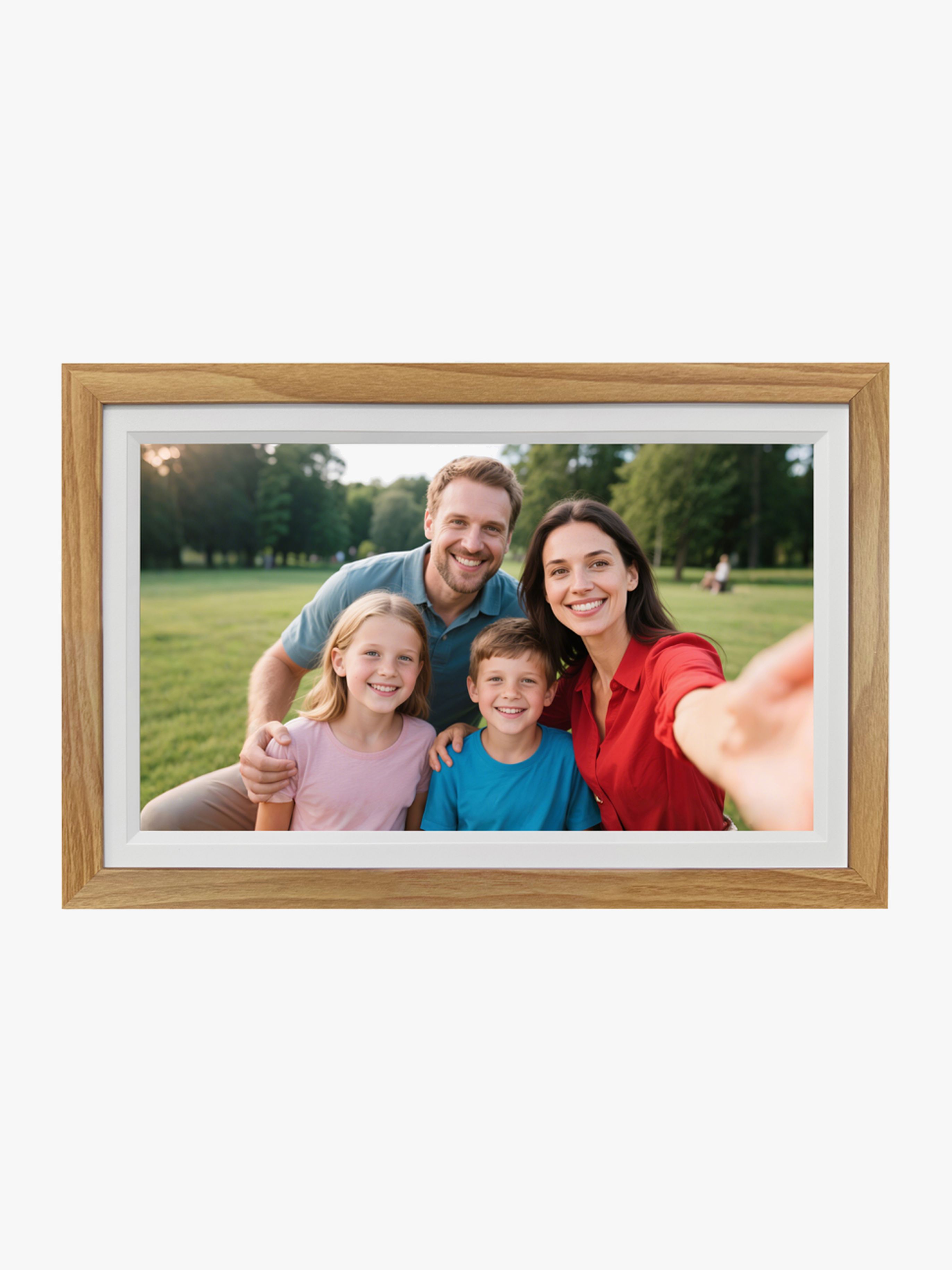 Lippa Frameo Digital Fotoramme 15.6", Træ
