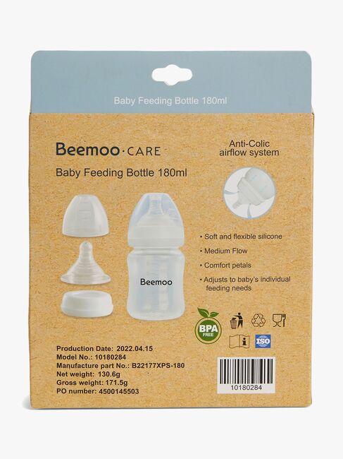 Beemoo CARE Modermælksflaske 180 Ml 2-pak inkl. Sut