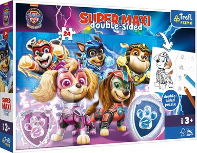 Trefl Primo Paw Patrol The Mighty Movie Super Maxi Puslespil 24 Brikker