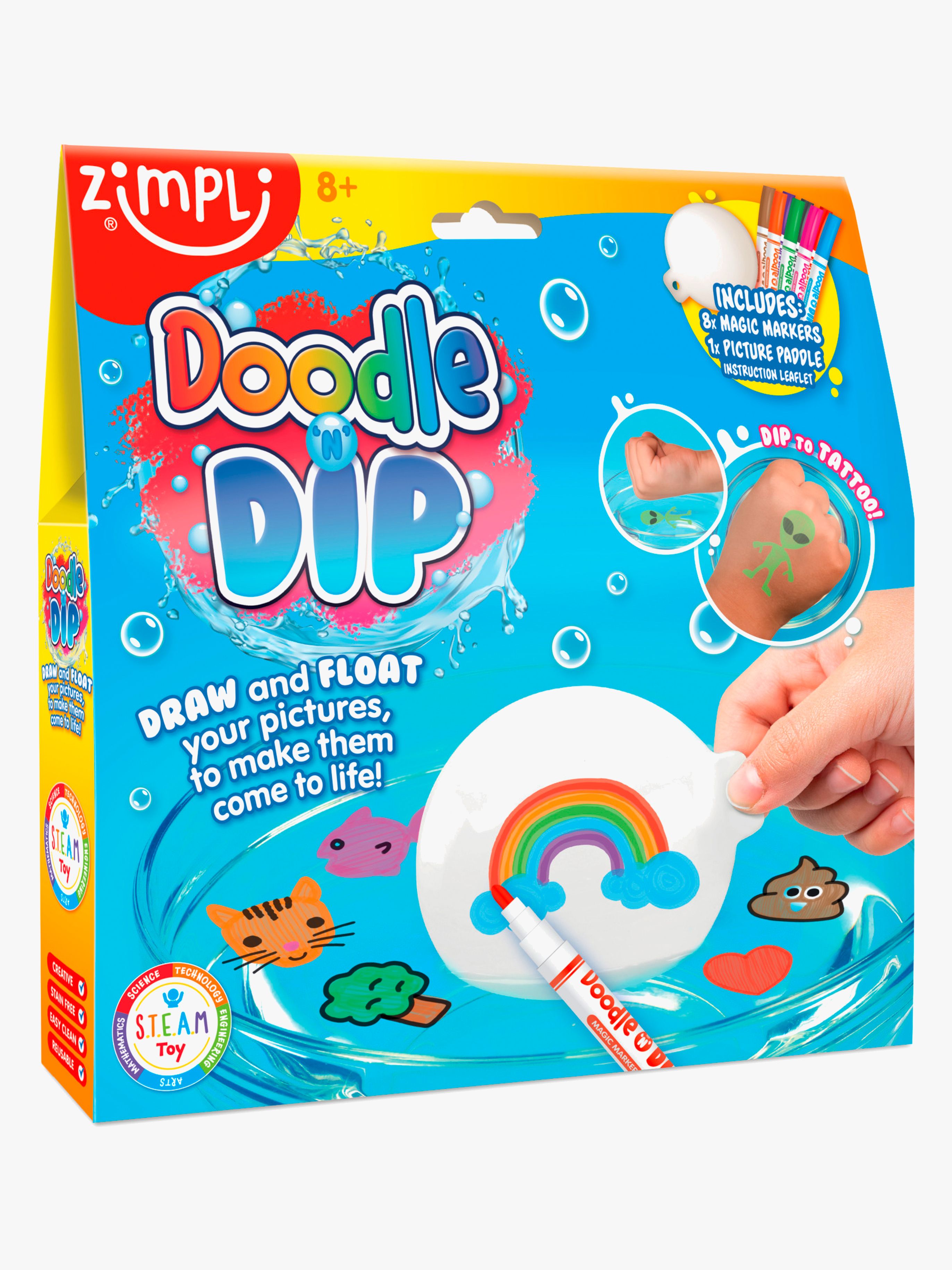 Zimpli Kids Kids Doodle 'N'Dip Tatoveringssæt