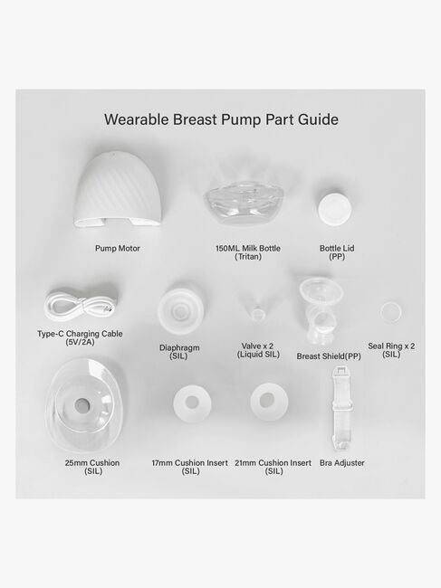 Beemoo CARE Wearable Elektrisk Brystpumpe Dobbelt