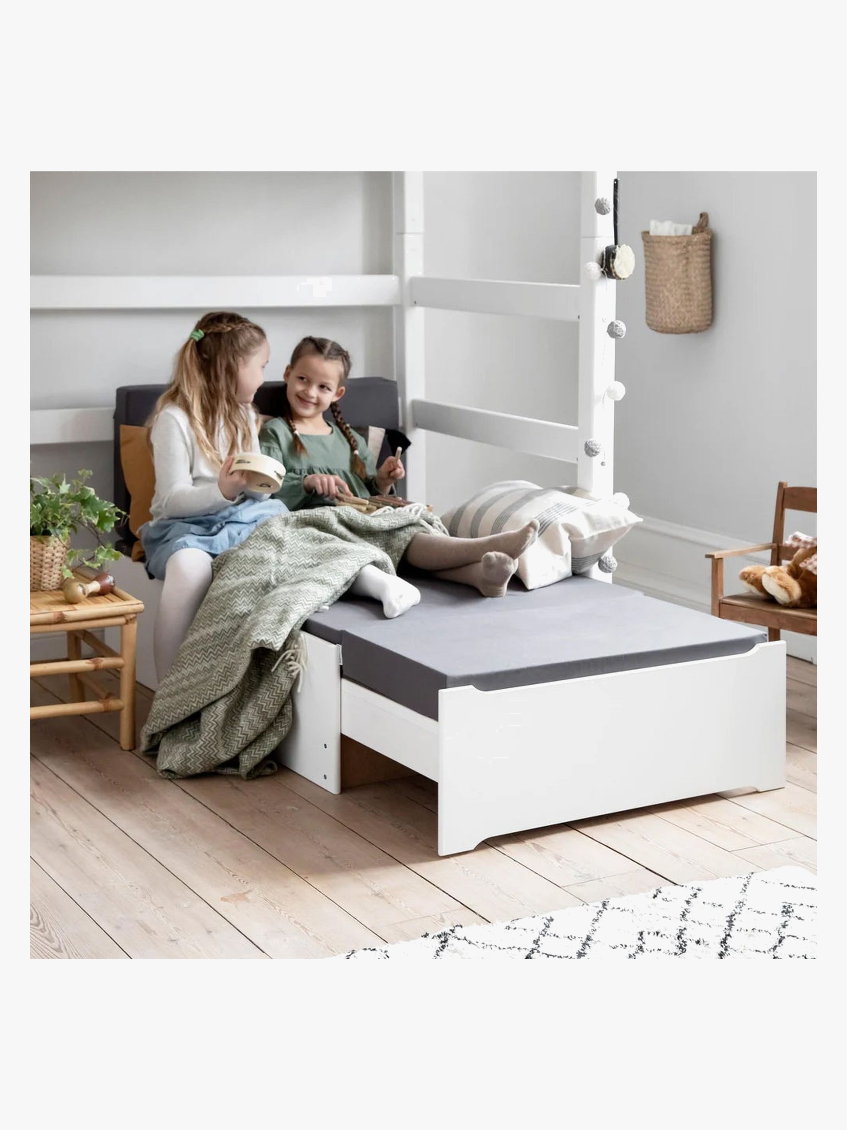 Hoppekids Sengemodul 80x200 cm, Hvid, Børnemøbler, Indretning børneværelse