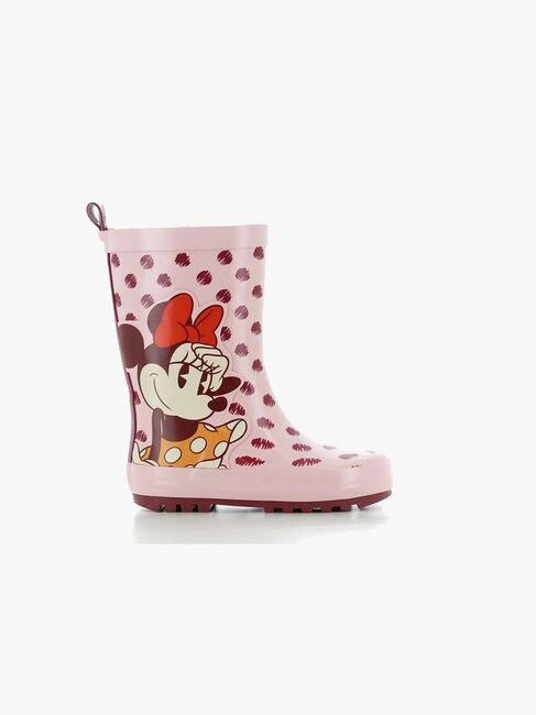 Disney Minnie Mouse Gummistøvler, Pink/Burgundy