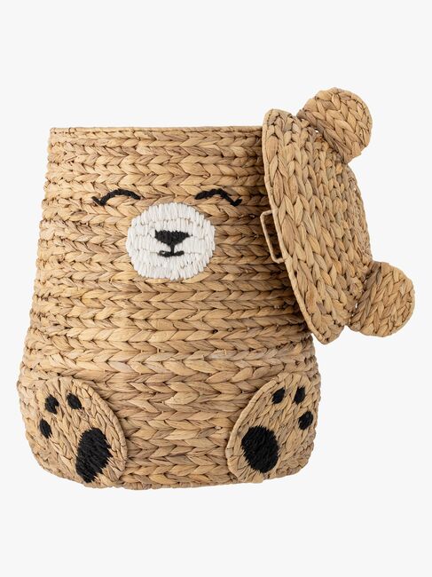 Bloomingville Timone Opbevaringskurv med Låg, Natur