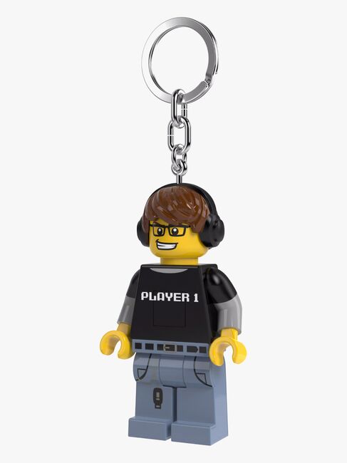 LEGO® Minifigure™ Videospil Dreng Nøglering med LED-lys