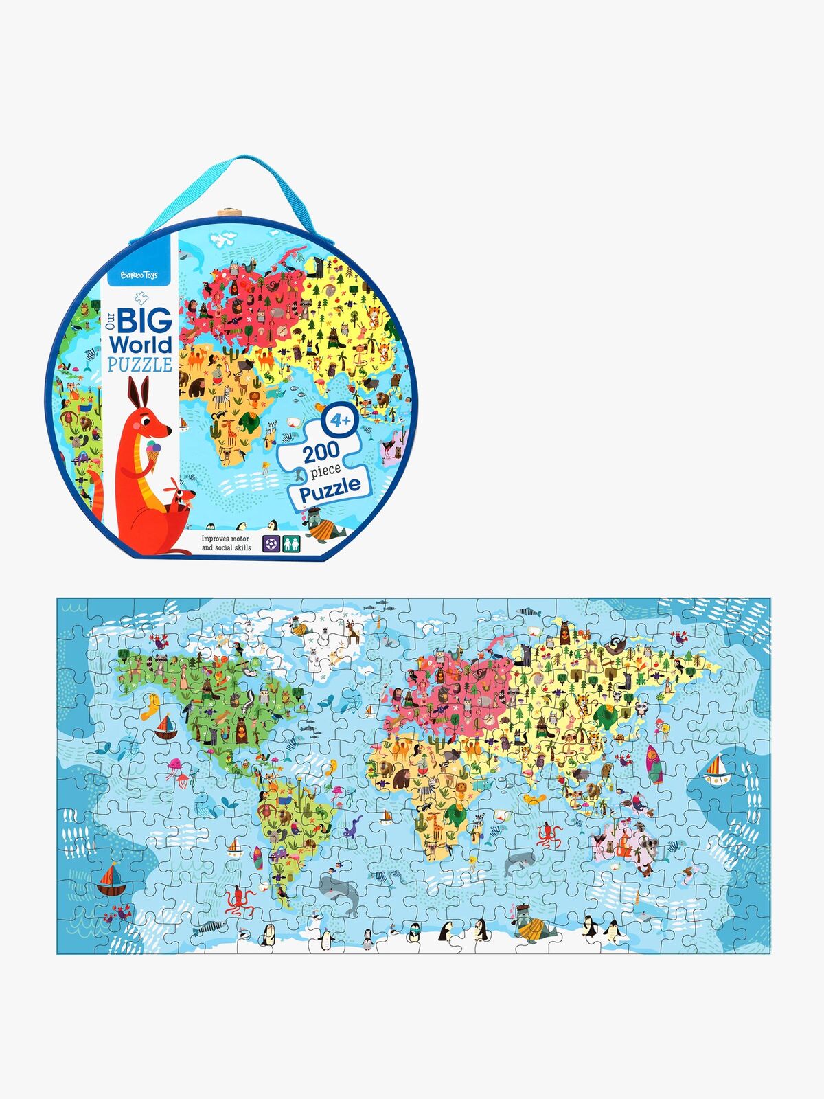 Barbo Toys  Vores Store Puslespil Verden 200 Brikker