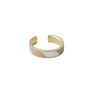 Design Letters Candy Ring Stribet, Beige/Hvid