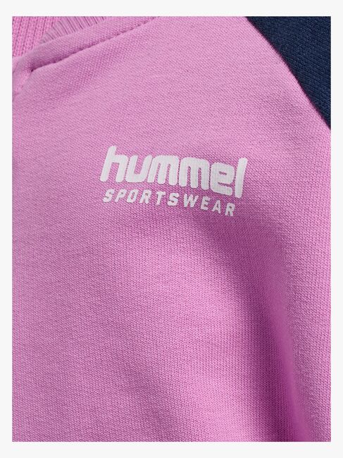 Hummel Loose Block Mini Full-Zip Trøje, Violet
