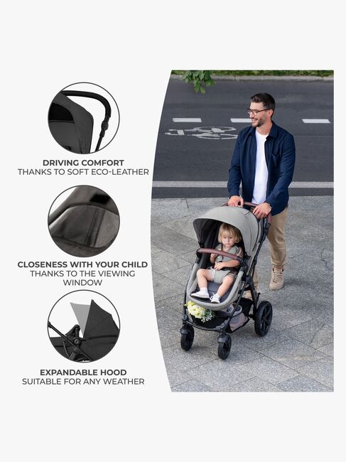 Kinderkraft MOOV CT 3-in-1 Mink Pro Kombivogn, Black