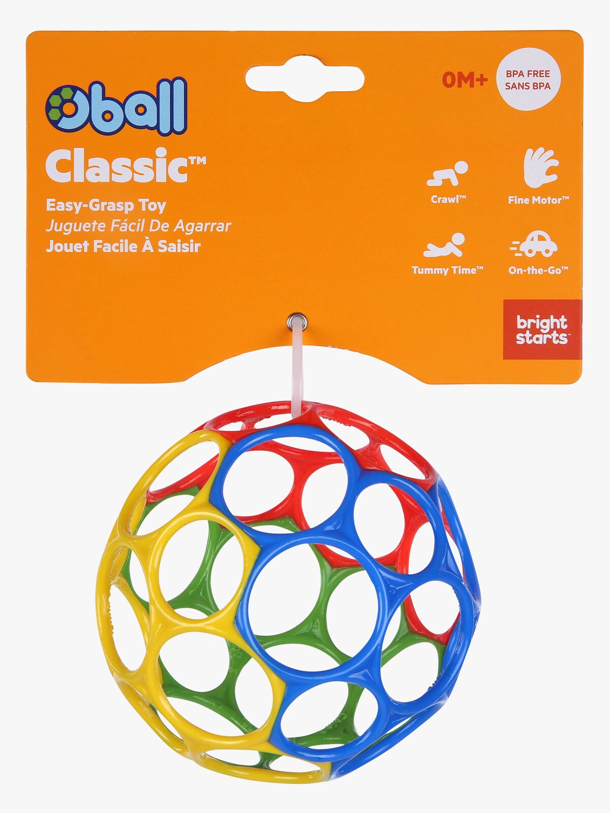 Oball Classic Bold, Gul/Grøn/Blå/Lilla