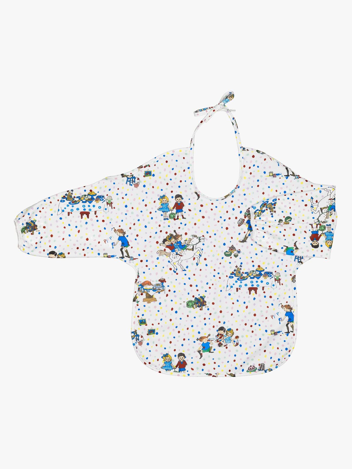 Pippi Langstrømpe Fødselsdag  Langærmet Hagesmæk