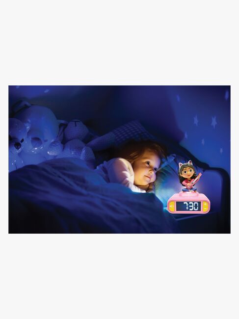 Gabby's Dollhouse Vækkeur med Natlampe 3D Design & Lydeffekter