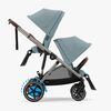 Cybex e-Gazelle S Søskendevogn, Stormy Blue/Taupe