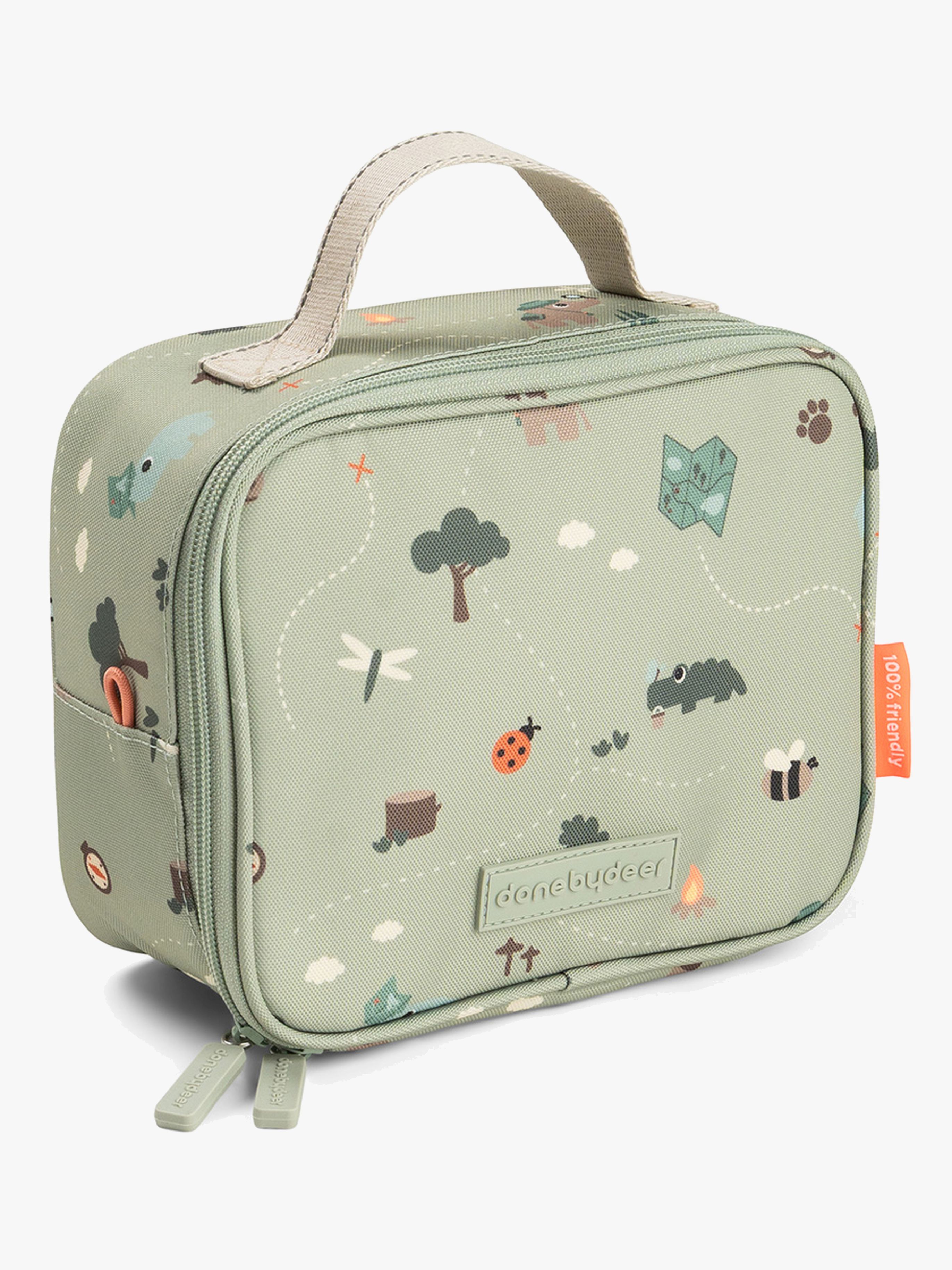 Done By Deer Tiny Trails Frokosttaske Tiny, Green