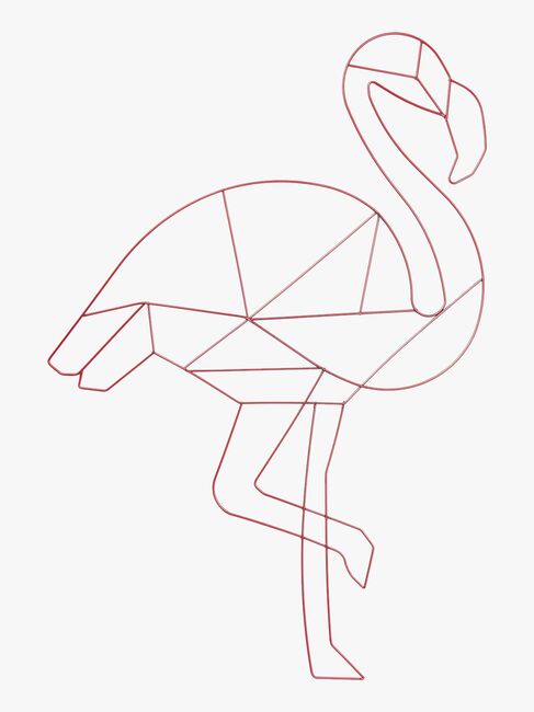 POPP Vægdekoration Flamingo, Rød
