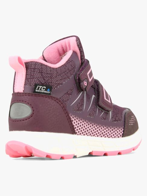 Leaf Habbestorp Vandtætte Mid Sneakers, Burgundy LHABBE101S-16-2621_4b.jpg
