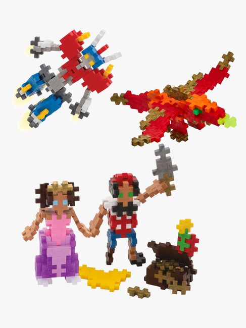 Plus-Plus Byggesæt med Bundplade & Tube Seje Figurer 4x100 Dele