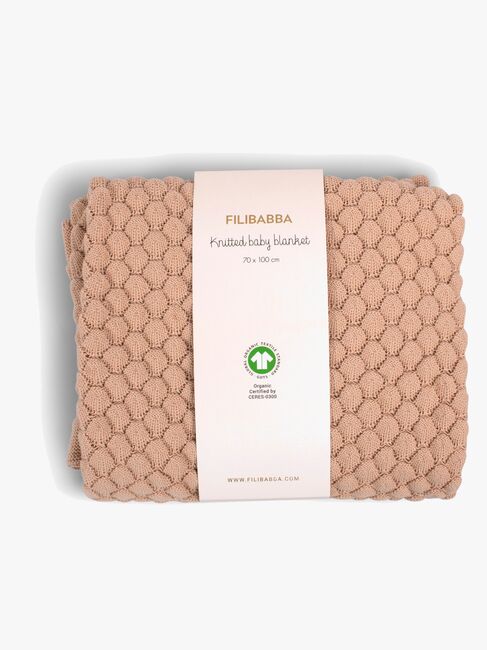 FILIBABBA  Strikket Stofble, Ivory Cream