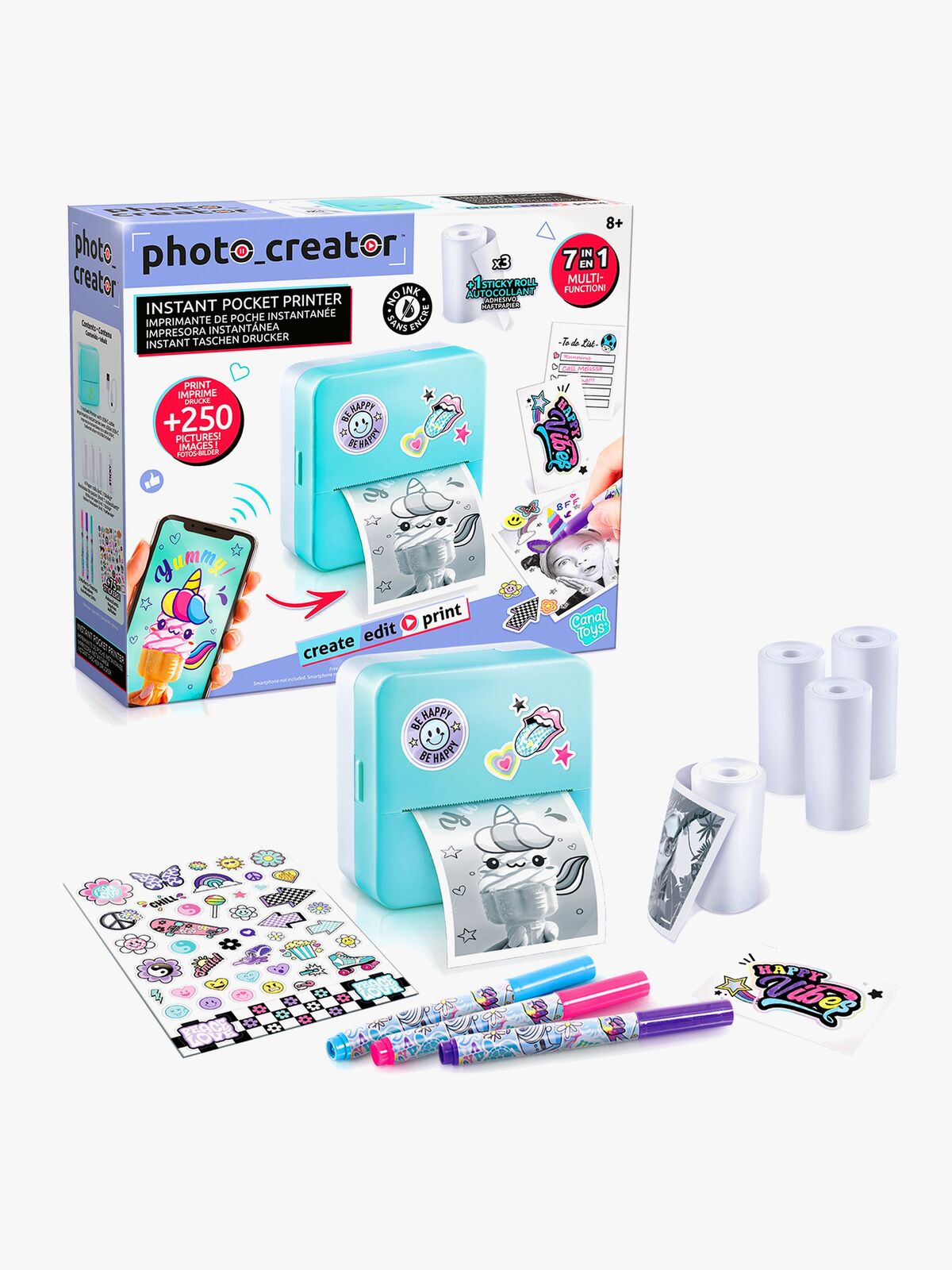 Canal Toys Photo Creator 7-i-1 Instant Pocket Printer