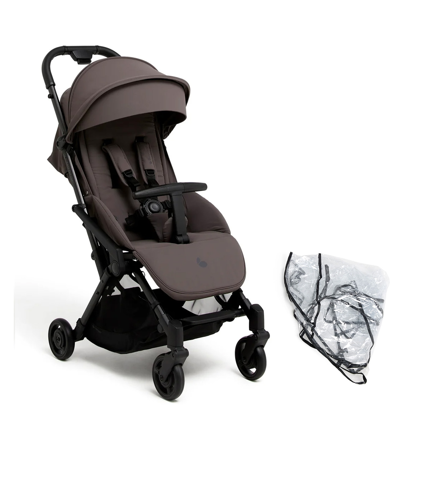 Beemoo Easy Fly Lux 4 Klapvogn inkl. Regnslag, Gull Grey