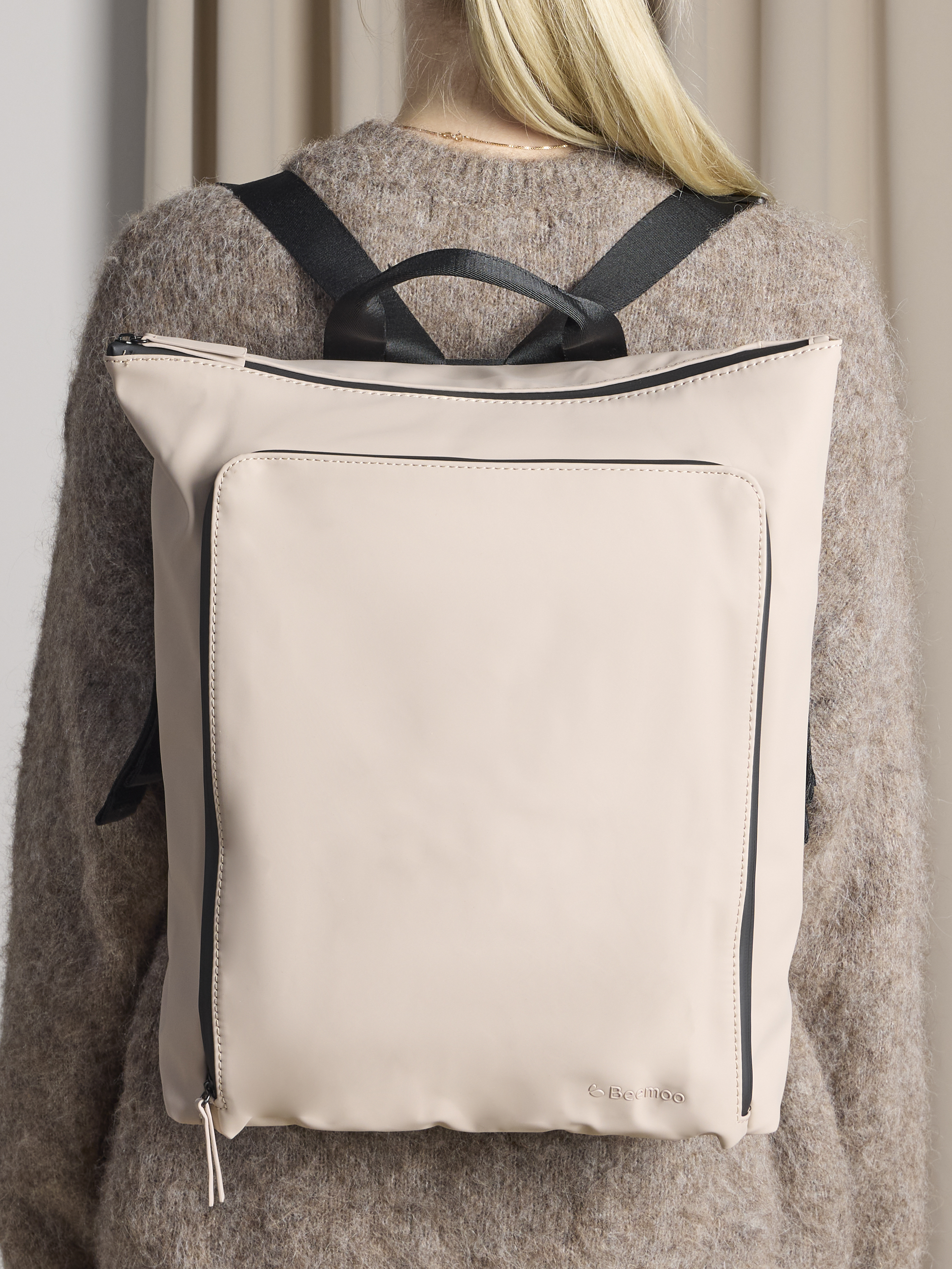 Beemoo Pack Pusletaske Rygsæk, Beige