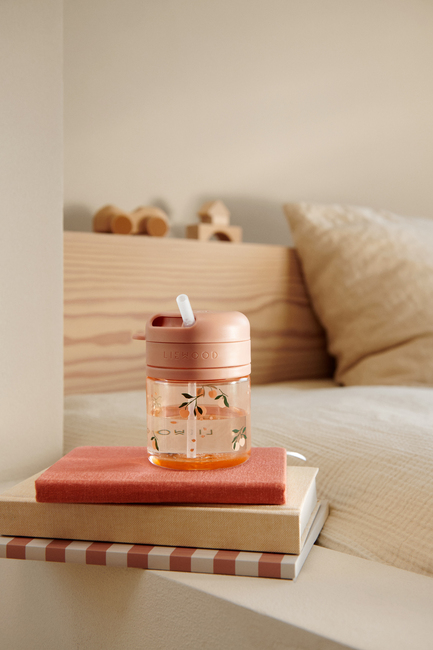 LIEWOOD Pavia Tritan Sugerørskop 280 ml, Peach/Sea Shell