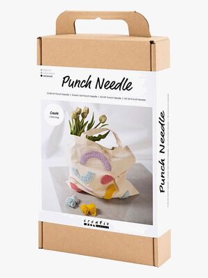 Creativ Company Kreasæt Broderi Stofpose med Pastelfarver