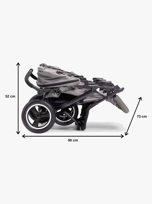 Beemoo Swing Søskendevogn, Grey Melange