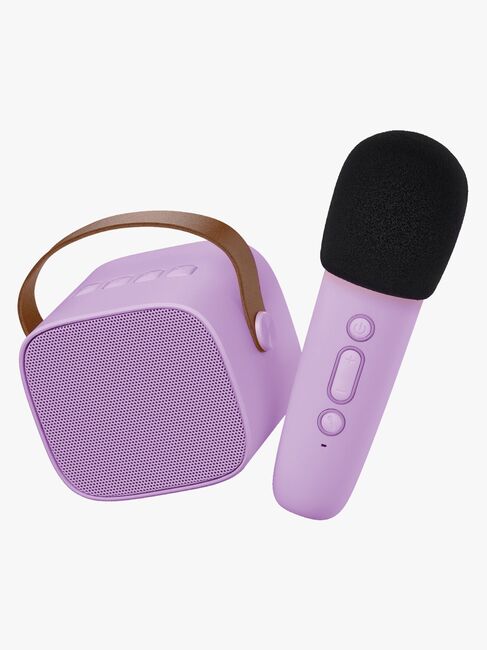 Lalarma Bluetooth-højttaler med Trådløs Mikrofon, Lilla