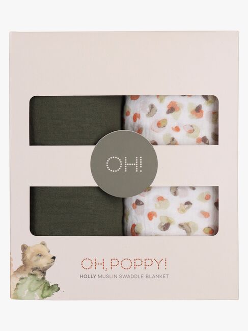 Oh, Poppy! Holly Stofble 2-Pak, Fresh Vanilla/ Forest Green