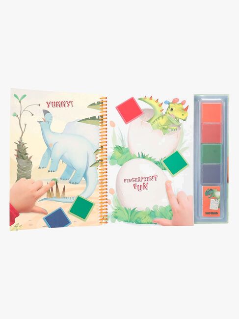 Dino World Fingerprint Fun Malebog