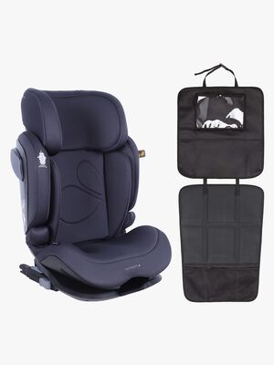 Beemoo Recline i-Size Autostol inkl. 3-i-1 Sædebeskytter, Anthracite
