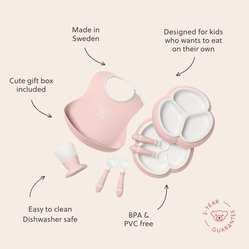 BabyBjörn Børneservice 8 dele, Lyserød