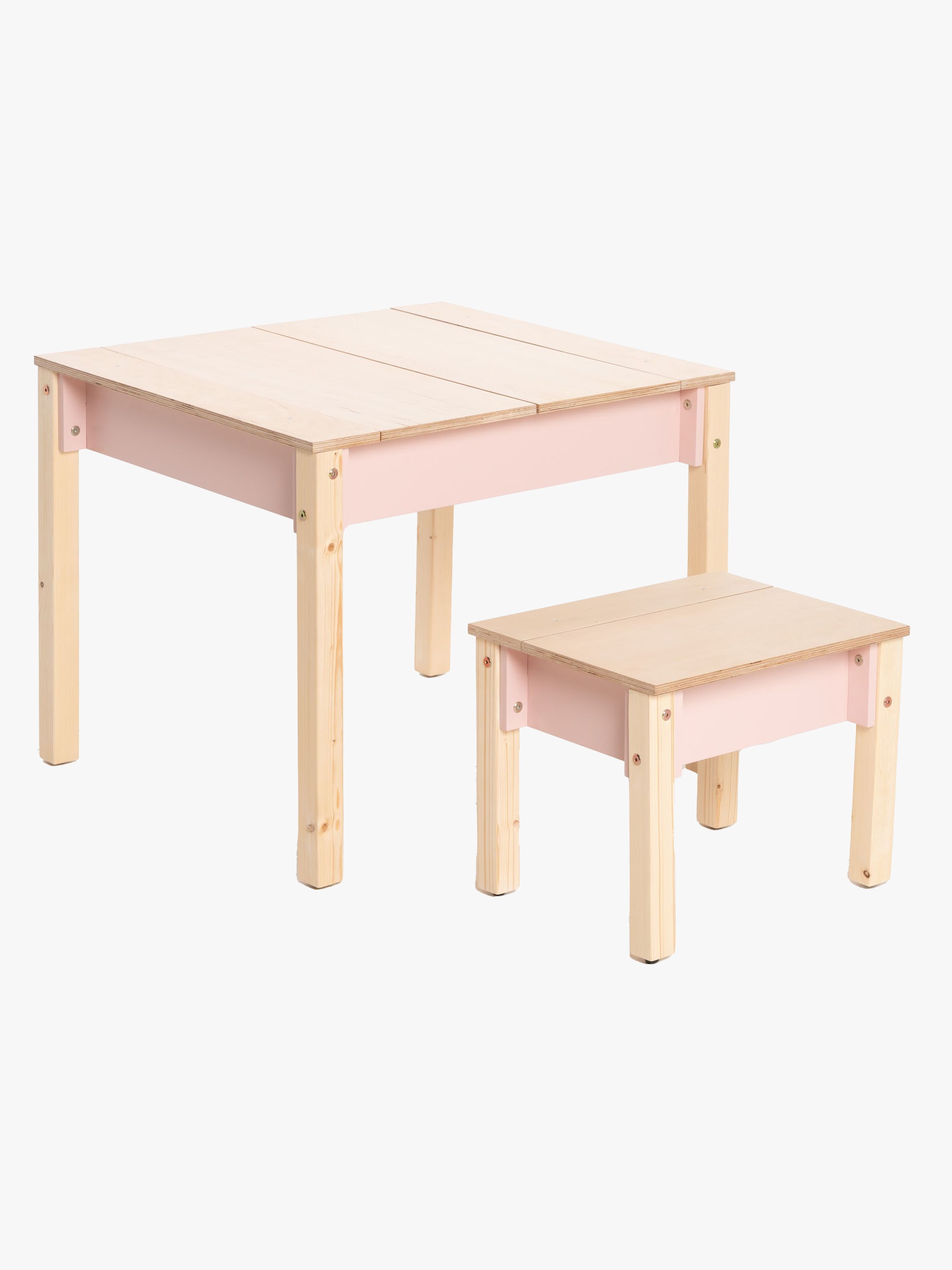 Family-scl Smart Opbevaring Bord med Stol, Pink