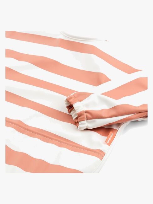 Done By Deer Langærmet Hagesmæk, Stripes Papaya