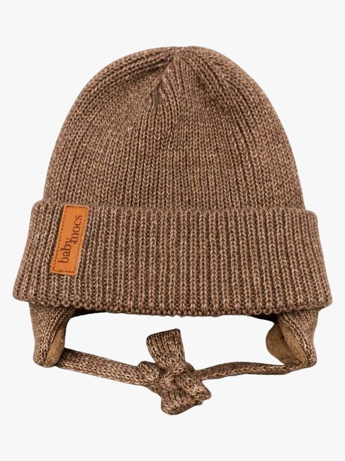 BabyMocs Hue med Øreklapper, Karamell