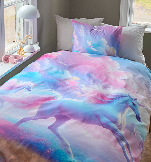 Borganäs Sengesæt Enhjørning 150x210