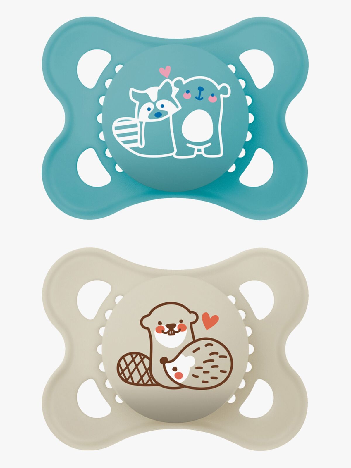 MAM Original Naturgummi Sutter 0-6m, Blå