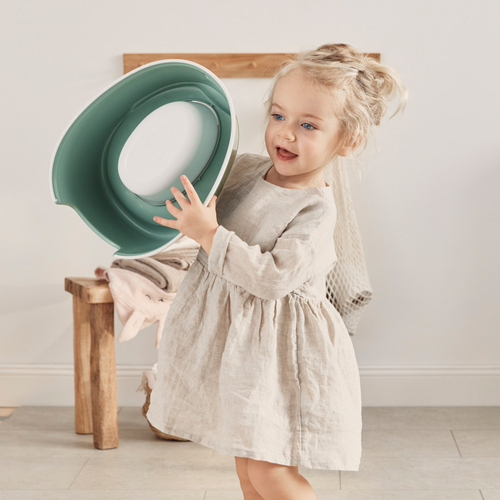 BabyBjörn Smart Potte, Deep Green/White