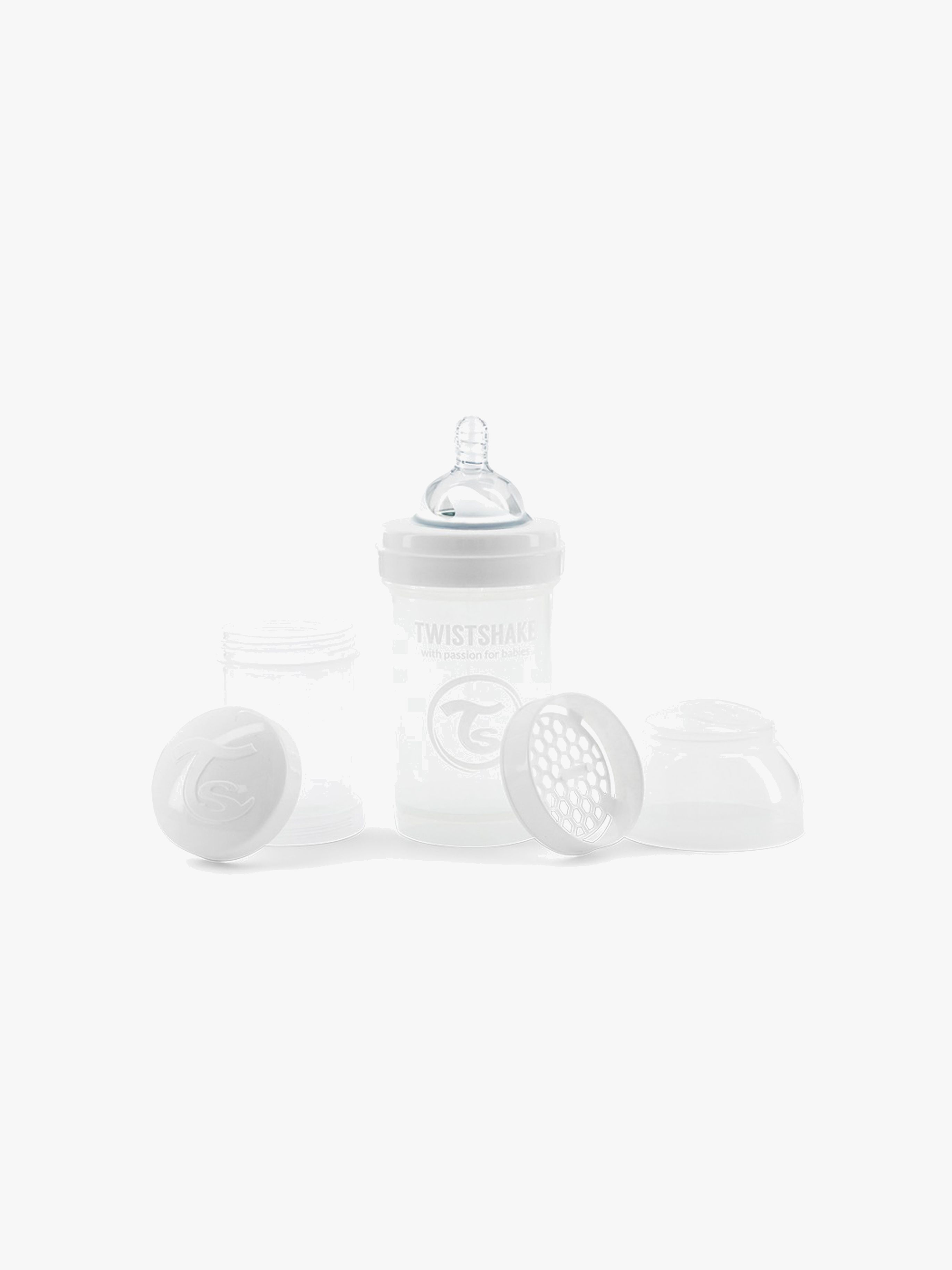 TwistShake Sutteflaske Anti-Kolik 180 ml, Hvid