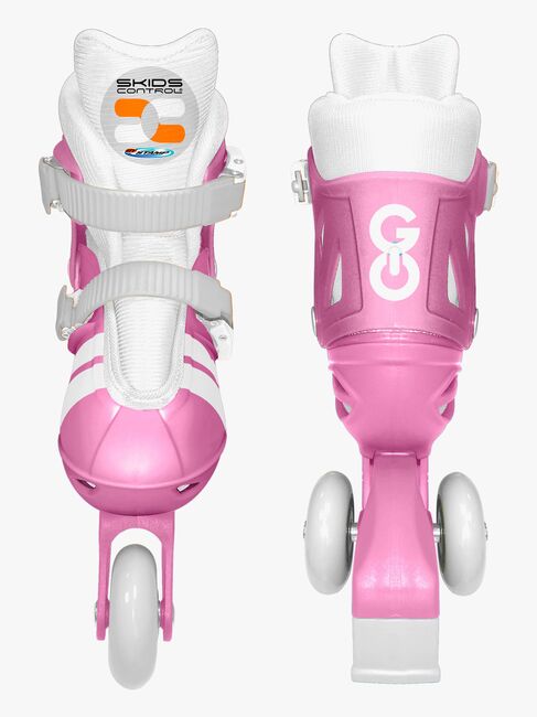 Stamp Skids Control Justerbar 2-i-1 Inliners Størrelse 27-30, Lyserød/Grå