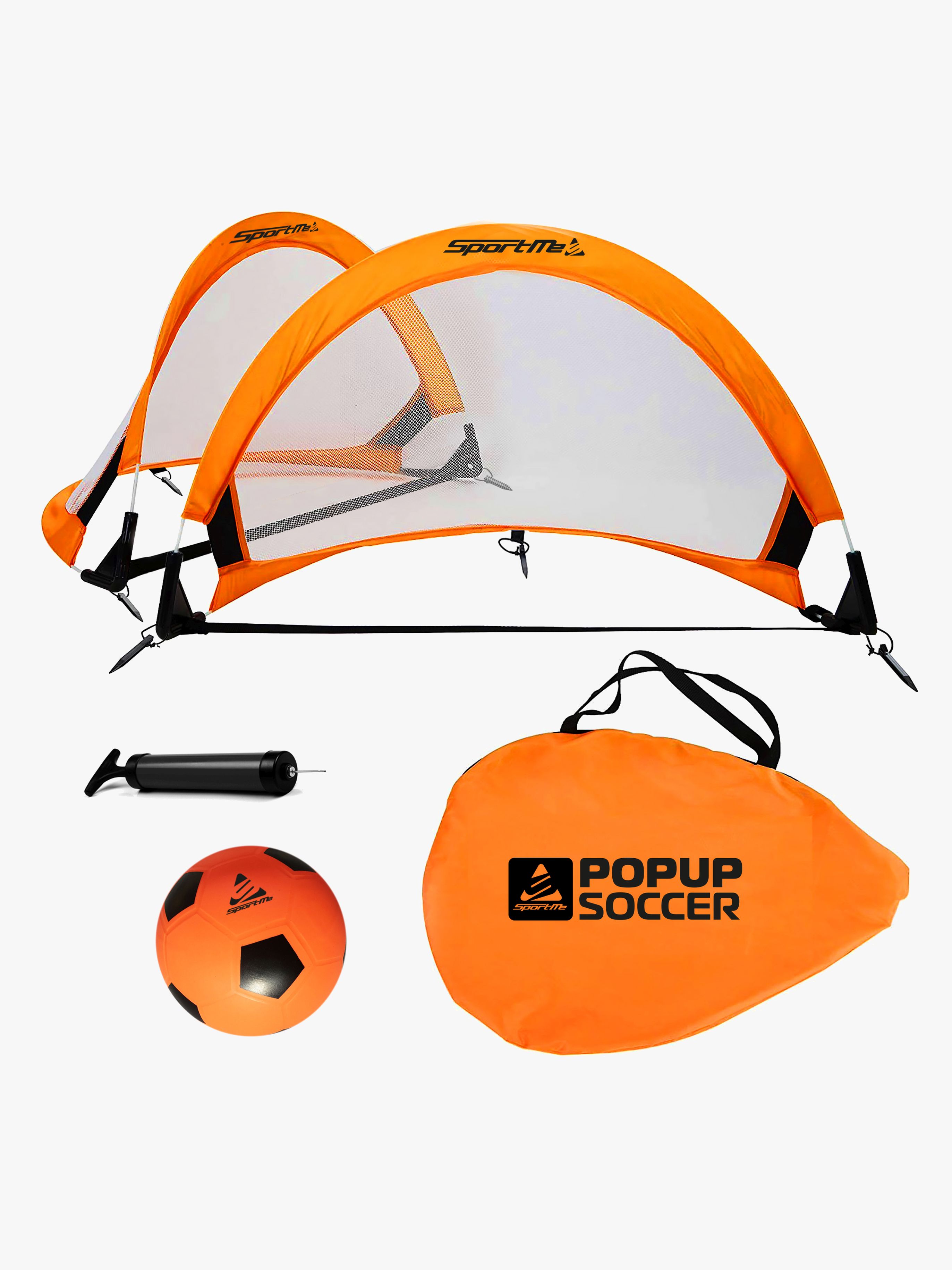 SportMe Pop-up Fodboldmål Sæt 2 Mål &  1 Bold