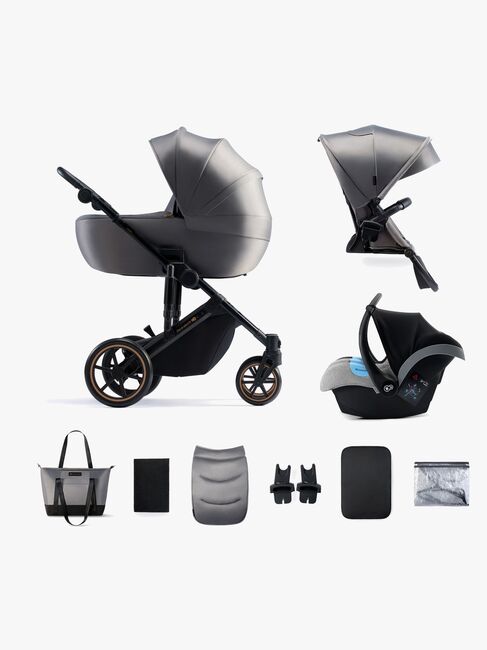 Kinderkraft PRIME 2 3-in-1 Duovogn Travelsystem inkl. Mink Pro, Shadow Grey