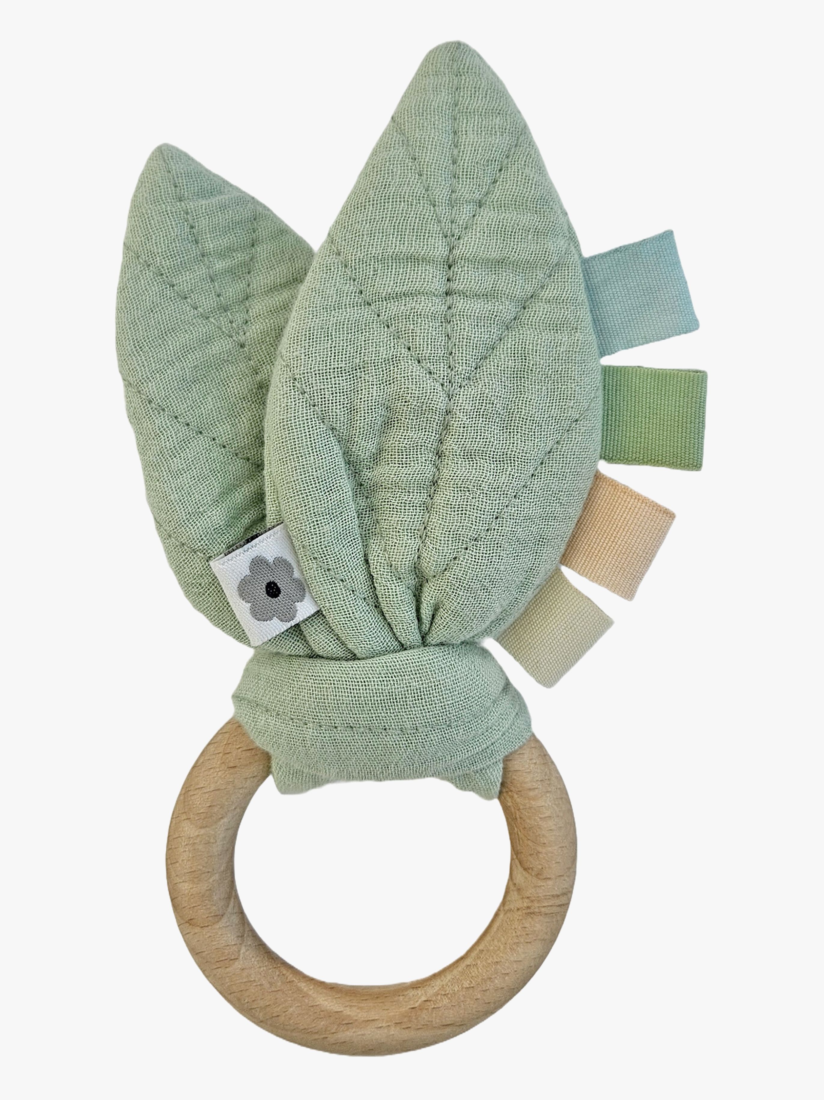 Summerville Organic Aktivitetslegetøj Raslende Blad, Cameo Green