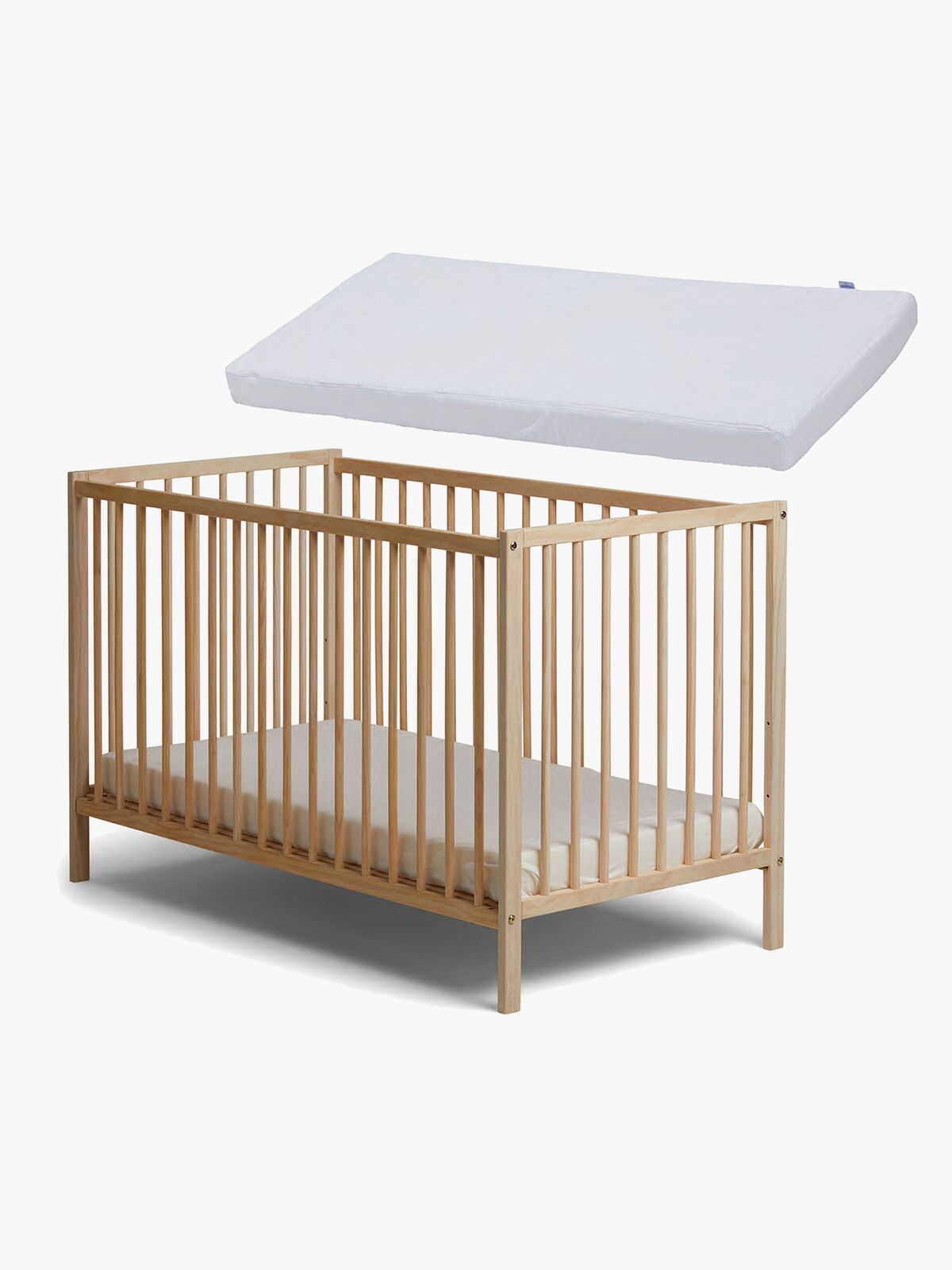 JLY SIGNE Heaven Tremmeseng med BabyMatex Madrass Soft Plus 60x120