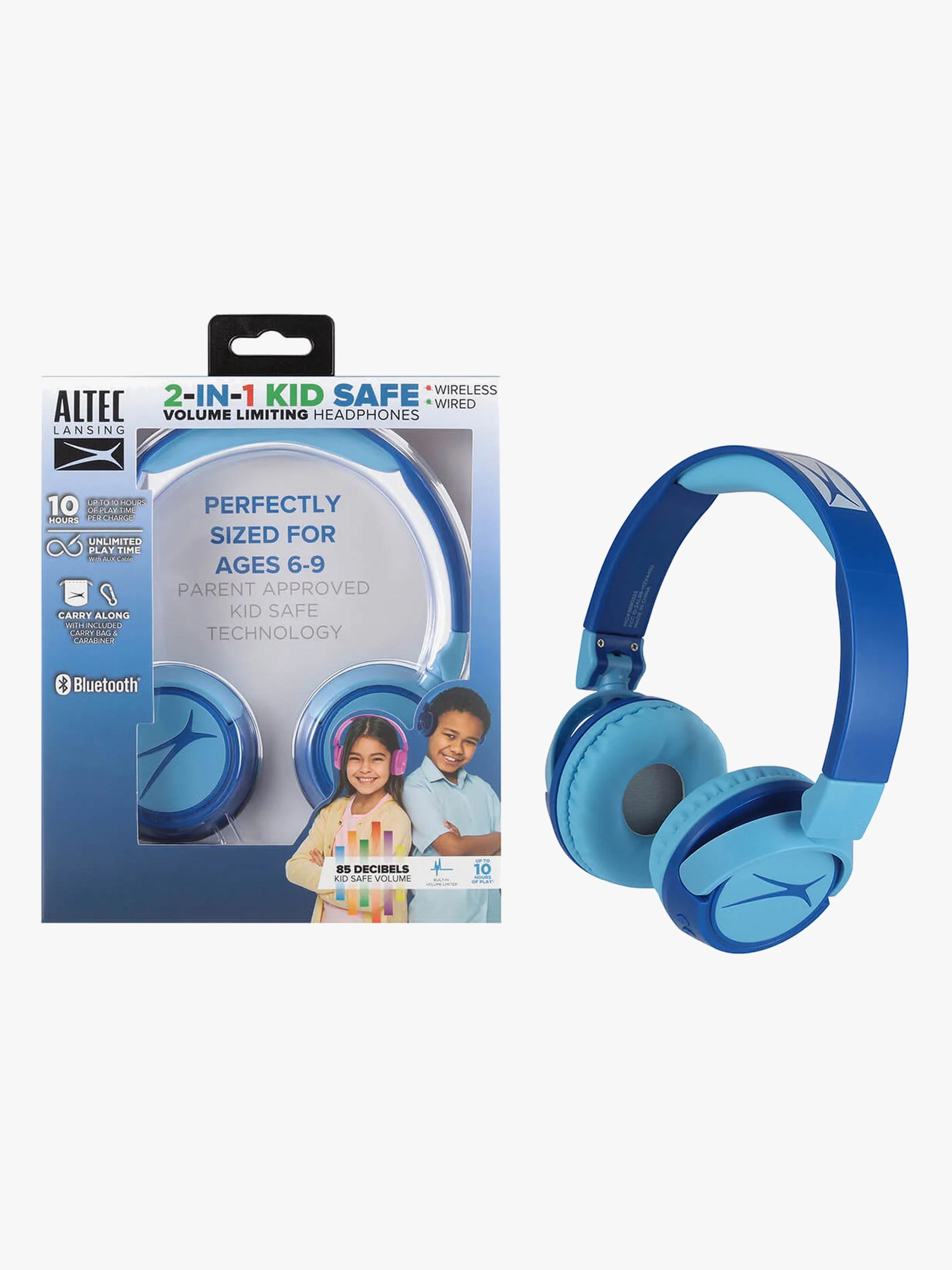 Altec Lansing Høretelefoner Trådløse 2-i-1, Blå