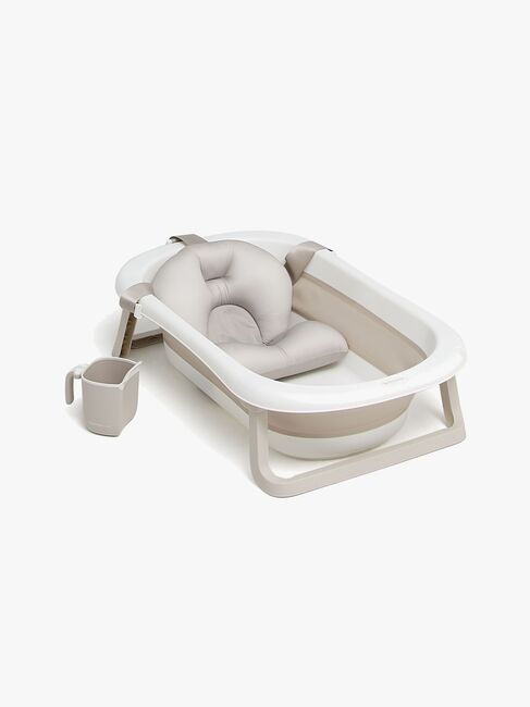 Beemoo CARE Assist Badekar inkl. Badestøtte & Skyllekande, Beige